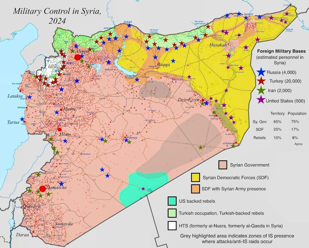 Controllo militare prima dell'inizio dell'offensiva di novembre.