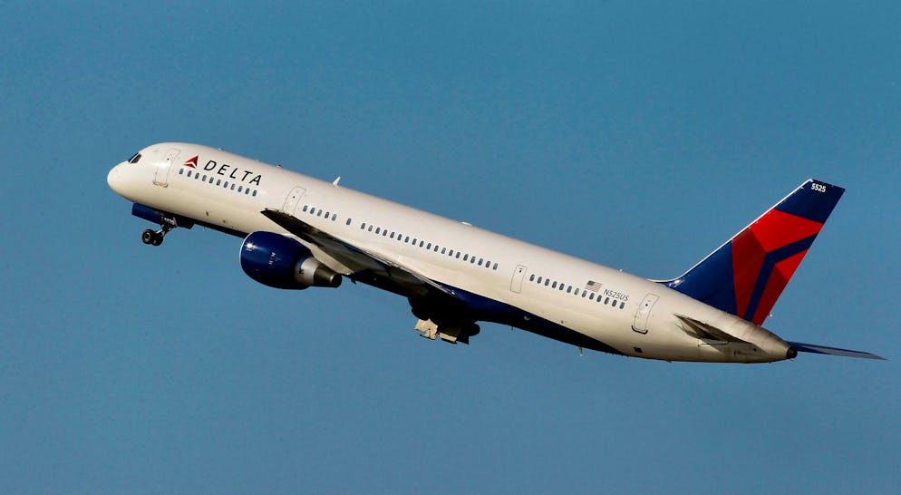 The woman was traveling on a Delta plane. (archive picture)