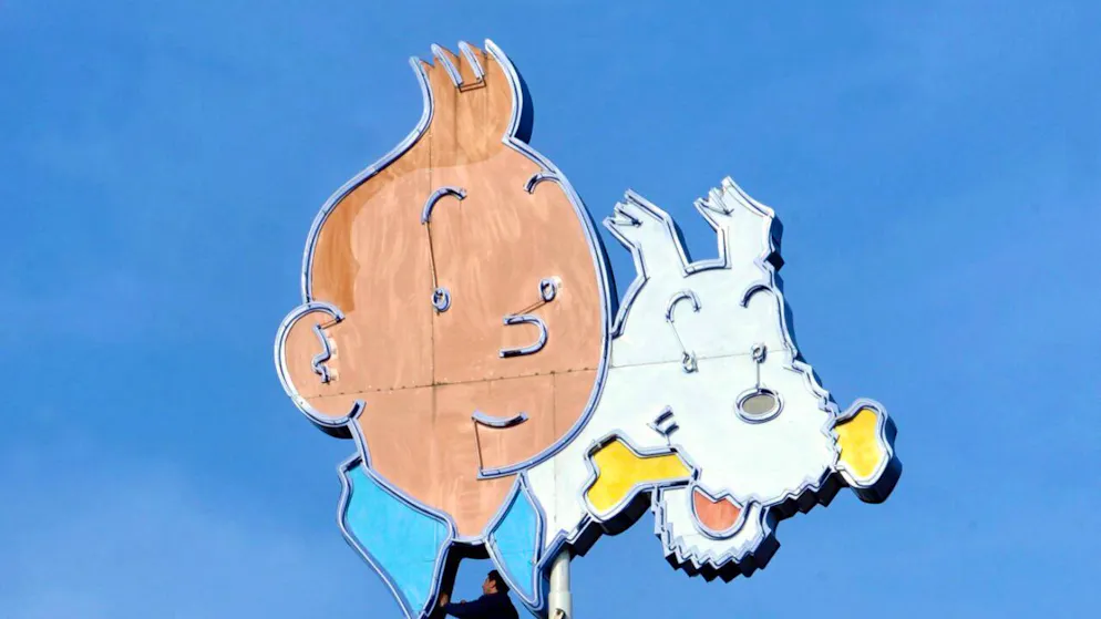 Cinquième titre des aventures de Tintin, "Le Lotus bleu" est considéré comme l'un chefs-d'oeuvre d'Hergé (image d'illustration).