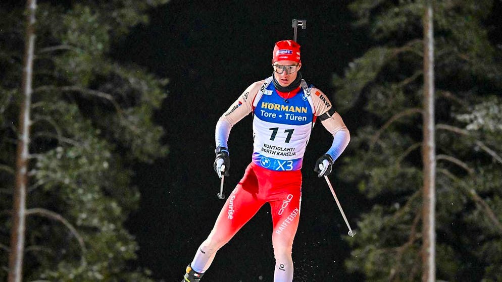 Niklas Hartweg puts in an encouraging performance in the Kontiolahti singles.