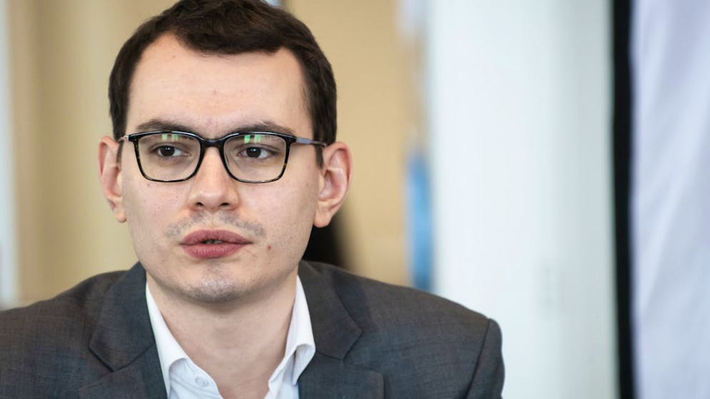 Valentin Christe, chef de groupe UDC au Conseil communal de Lausanne a fait mardi son entrée au Grand Conseil vaudois (archives).