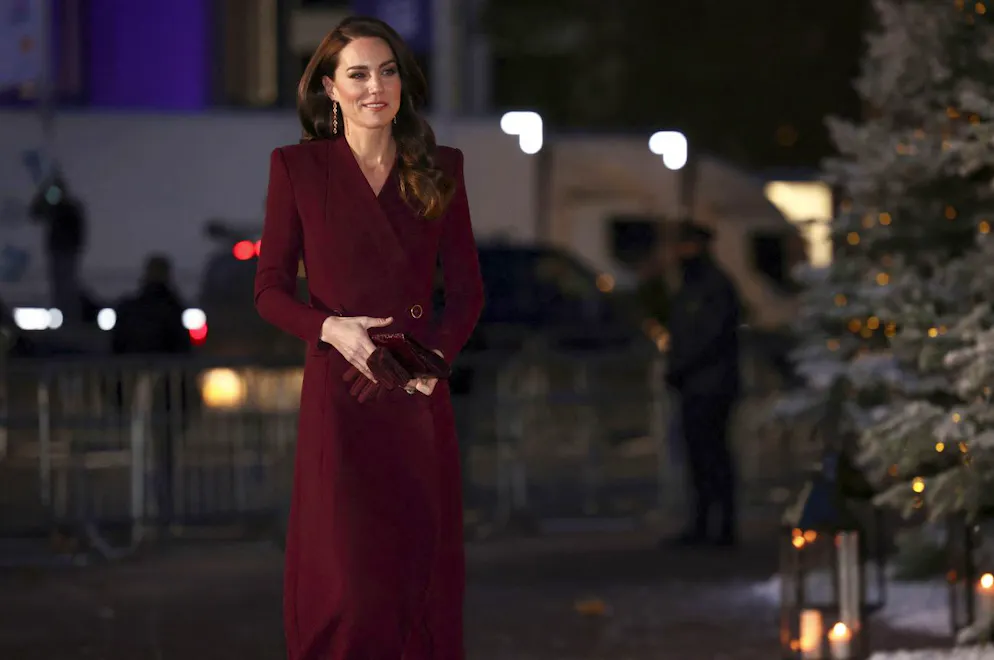 Kate, princesse de Galles, assiste à la cérémonie de chants de Noël à l'abbaye de Westminster, à Londres, le jeudi 15 décembre 2022.