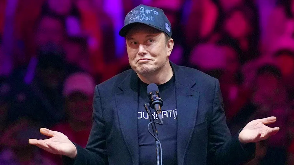 Elon Musk at a campaign event for Donald Trump in New York (October 27, 2024)
