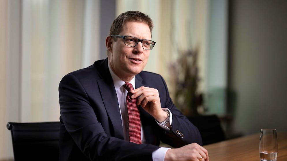 Matthias Aellig,CEO de Swiss Life, annonce relever les "ambitions financières" de l'assureur (archives).