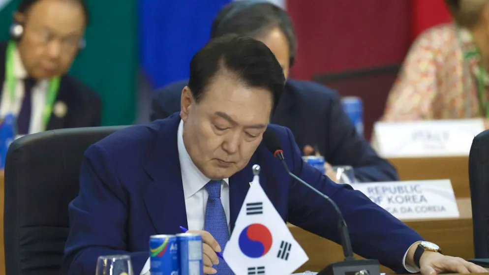 Pour le président sud-coréen Yoon Suk Yeol, la loi martiale est nécessaire pour protéger le pays des "forces communistes nord-coréennes" (archives).