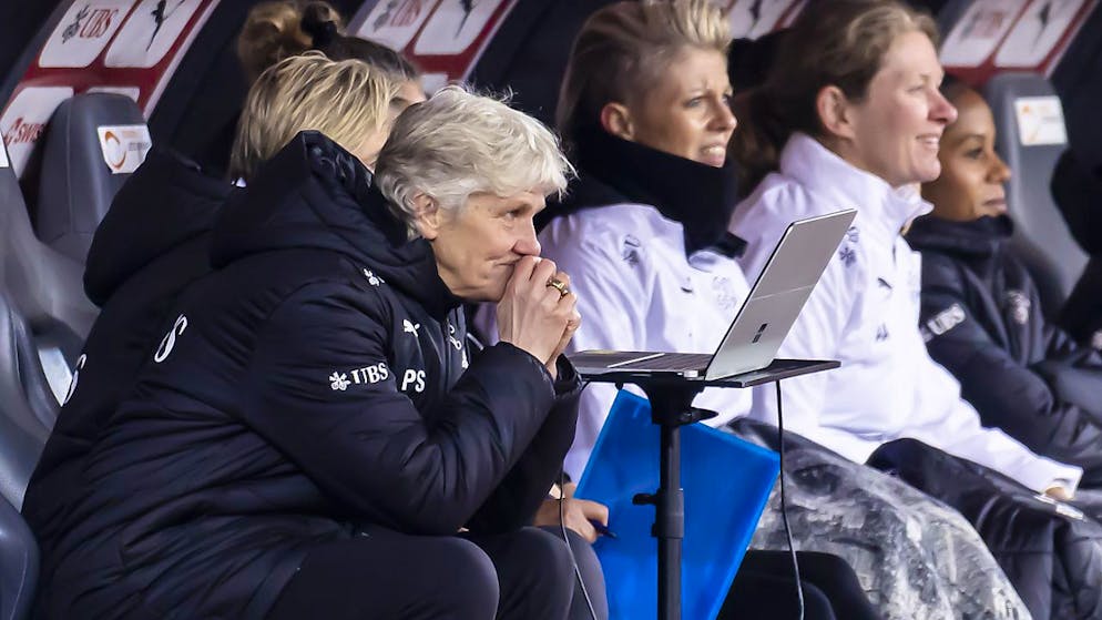 Auch Pia Sundhage hatte an der Niederlage gegen Deutschland zu schlucken, verlor aber nicht ihre positive Einstellung