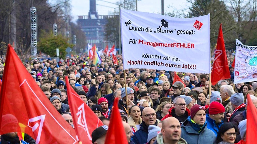 National workers' strike at VW: a total of almost 100,000 employees took part yesterday and today. (archive picture)