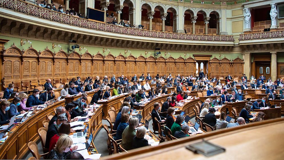 L'aula del Consiglio nazionale dove si sta esaminando il preventivo 2025 della Confederazione.