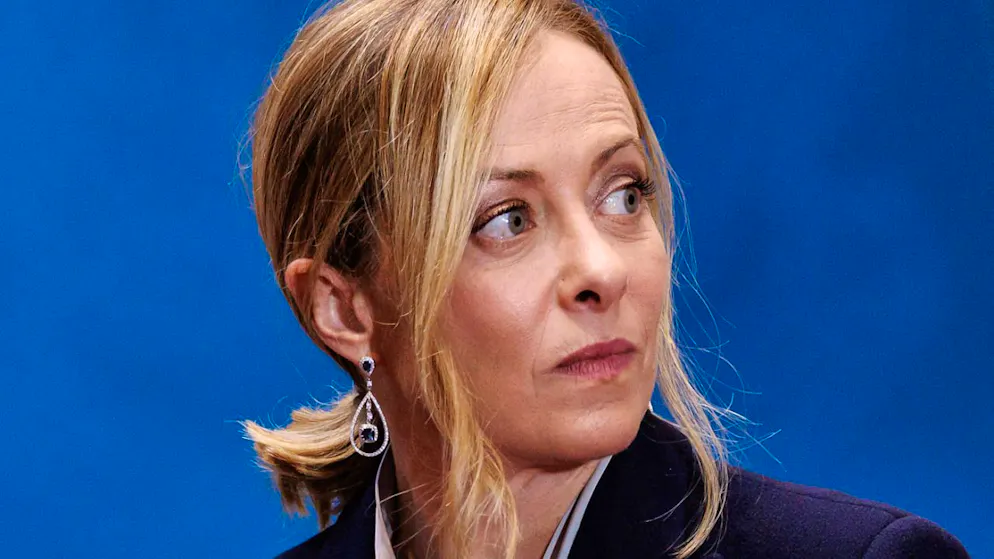 ARCHIV - Sollte auf die italienische Ministerpräsidentin Giorgia Meloni möglicherweise ein Anschlag verübt werden? Foto: Roberto Monaldo/LaPresse via ZUMA Press/dpa