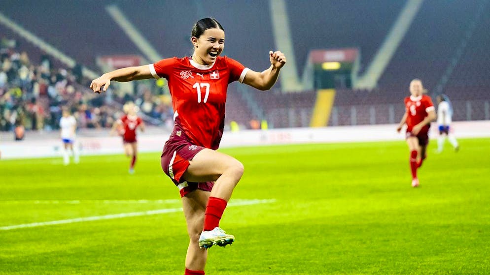 How Pia Sundhage has helped the Swiss women's soccer team - Gallery. Young attacking hope Naomi Luyet celebrates after her goal to make it 2:1 against France