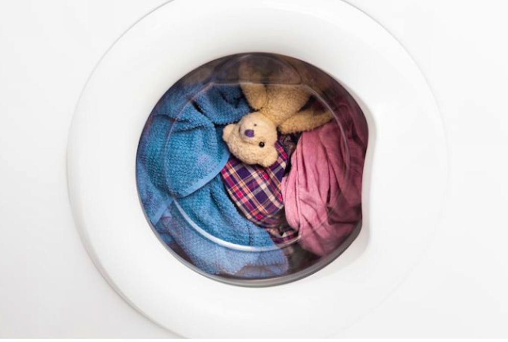 Plüschtiere können gewaschen und getumblert werden.