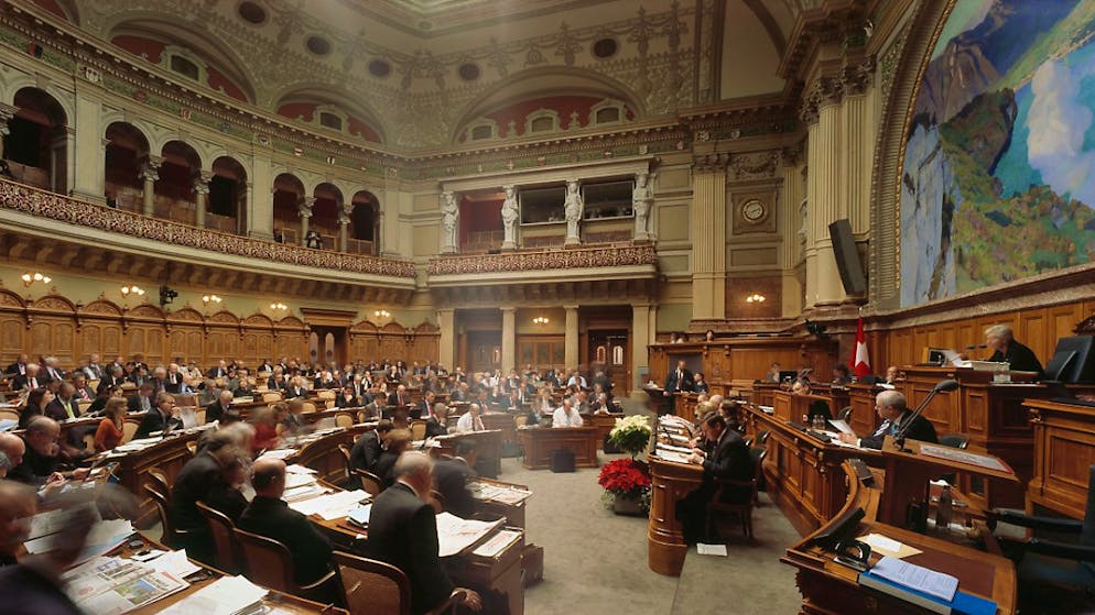 La sala del Consiglio degli Stati in una foto d'archivio
