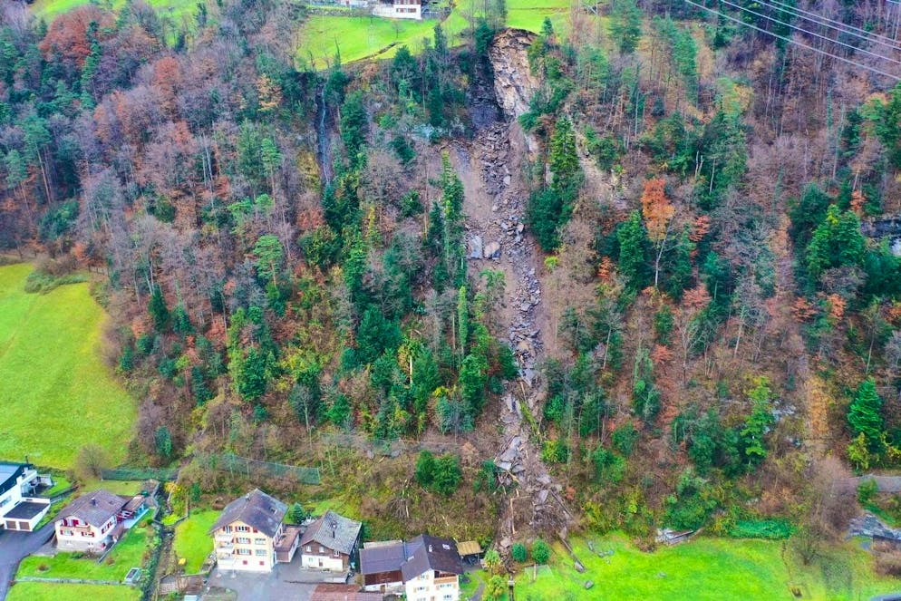 A rockslide occurs in Altdorf UR on Monday evening.