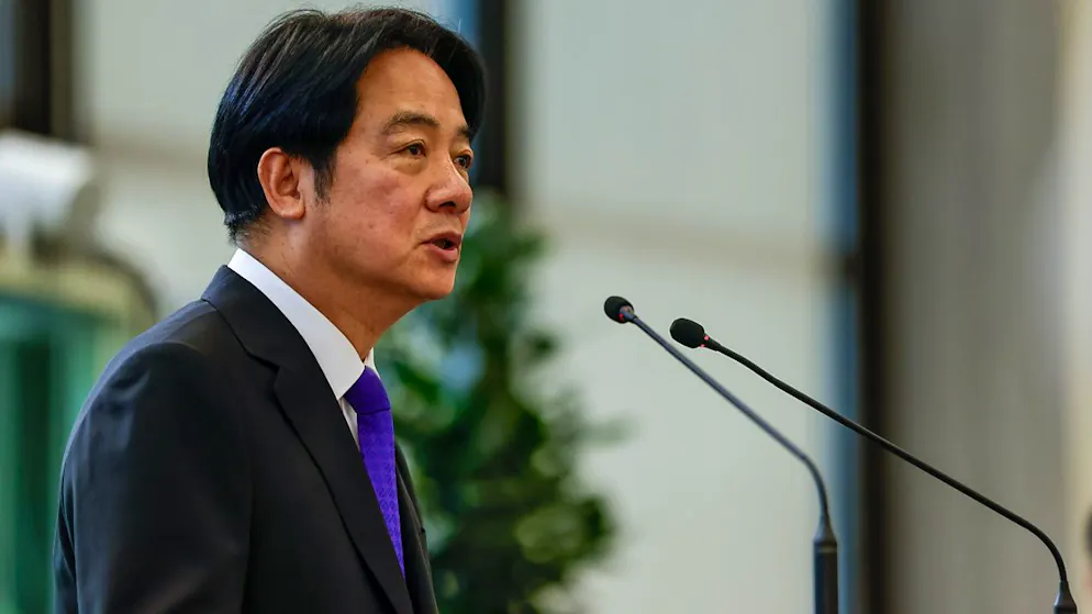 Il leader taiwanese William Lai è arrivato ieri sera nel territorio americano di Guam dopo aver visitato le Isole Marshall e Tuvalu, due degli ultimi alleati di Taipei rimasti nel Pacifico sui dodici ancora vantati a livello globale. (Immagine d'archivio del 30 novembre)