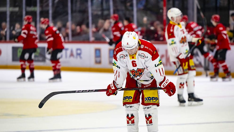 Zum Verzweifeln: Biels Nicolas Müller bleibt wie sein ganzes Team gegen Lausanne ohne Torerfolg