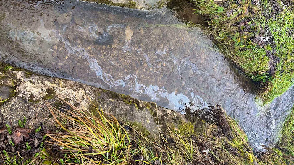 Diesel floss in einen Bach in der Gemeinde Kirchberg SG.