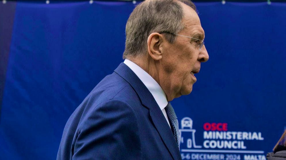 Russian Foreign Minister Sergey Lavrov arrives at a plenary session of the 31st Ministerial Summit of the Organization for Security and Co-operation in Europe (OSCE). Photo: Miguela Xuereb/AP