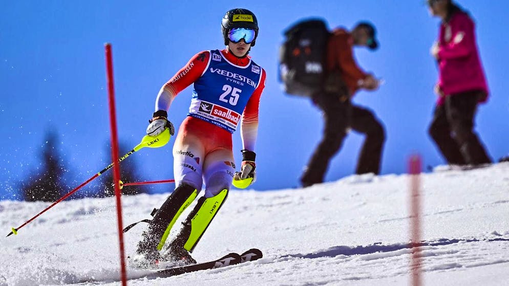 The Zug slalom junior world champion Lenz Hächler also wins the second European Cup giant slalom in Valais. (archive picture)