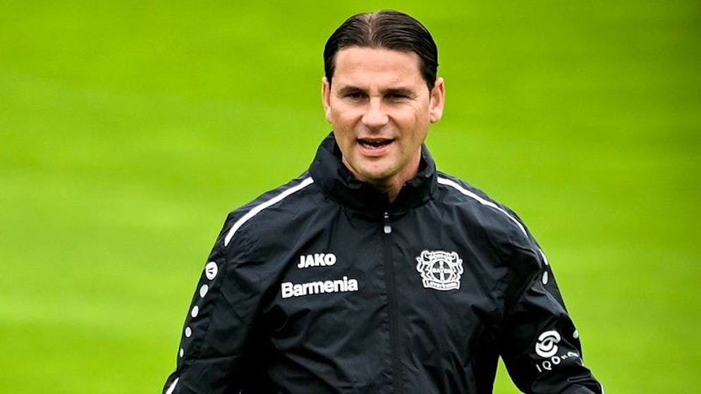 Gerardo Seoane bei seinem ersten Training bei Ex-Klub Leverkusen im Juli 2021.
