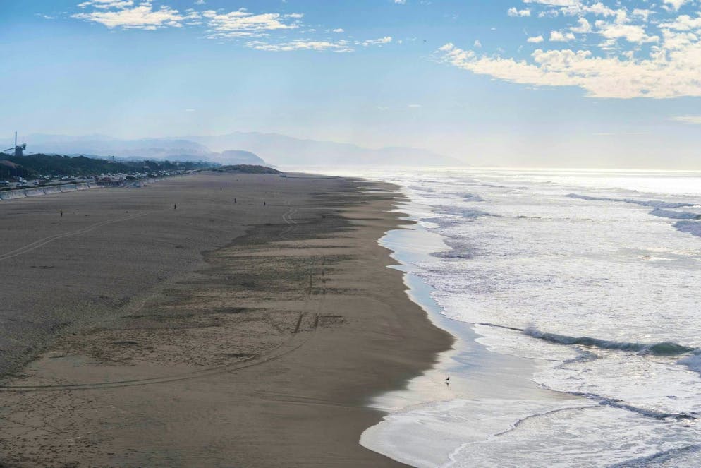 Seaquake off Northern California: Tsunami warning lifted - Gallery. After the tsunami warning on Thursday morning: the empty Ocean Beach in San Francisco.
