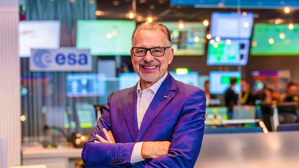 The head of the European Space Agency Esa, Josef Aschbacher, was delighted with the successful launch. (archive picture)