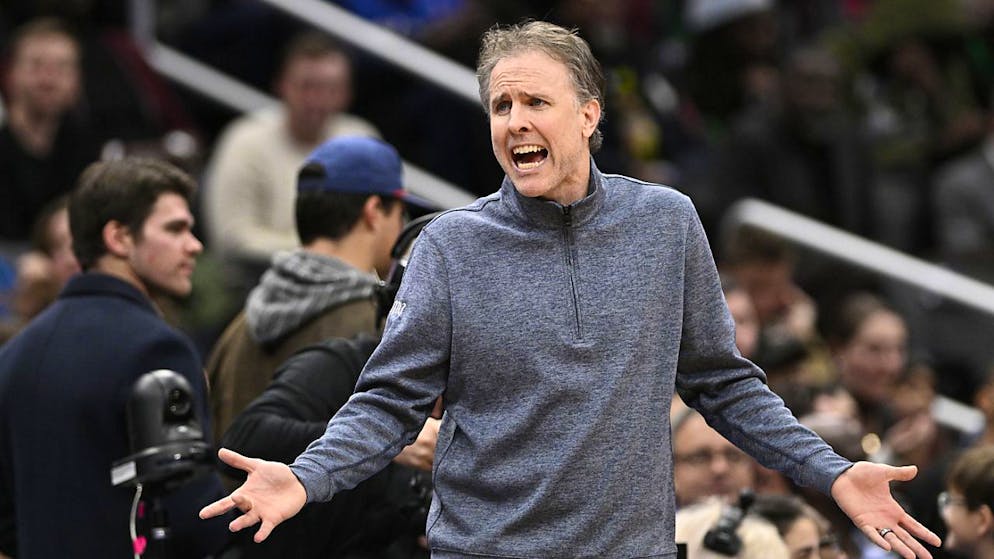 Brian Keefe, der Trainer der Washington Wizards, ist nicht zufrieden