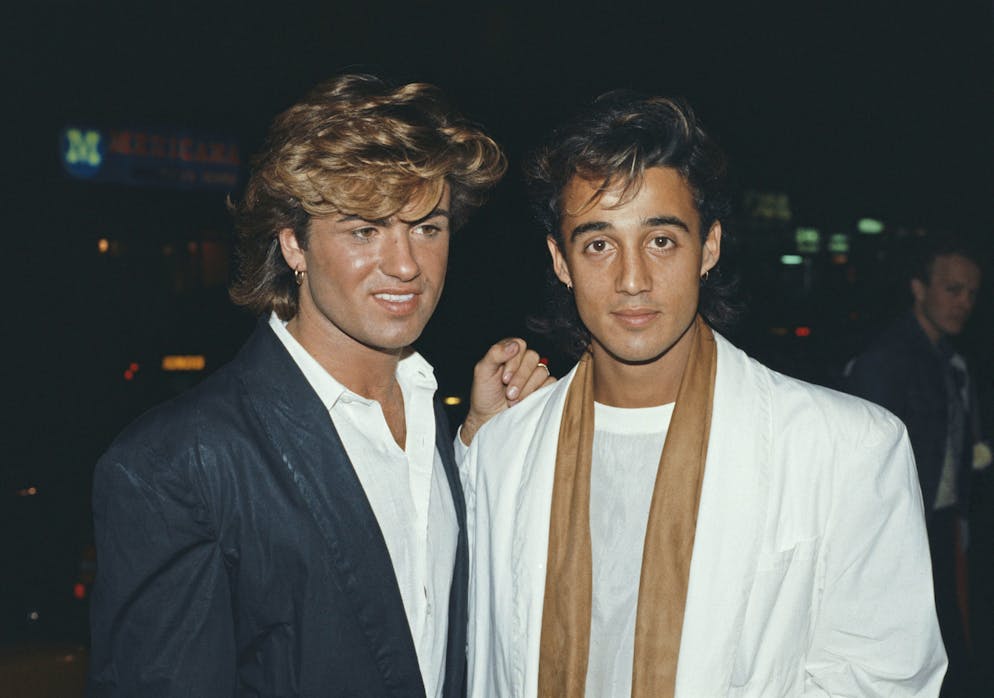 George Michael (l.) and Andrew Ridgeley in London, 1984. (Archivbild)