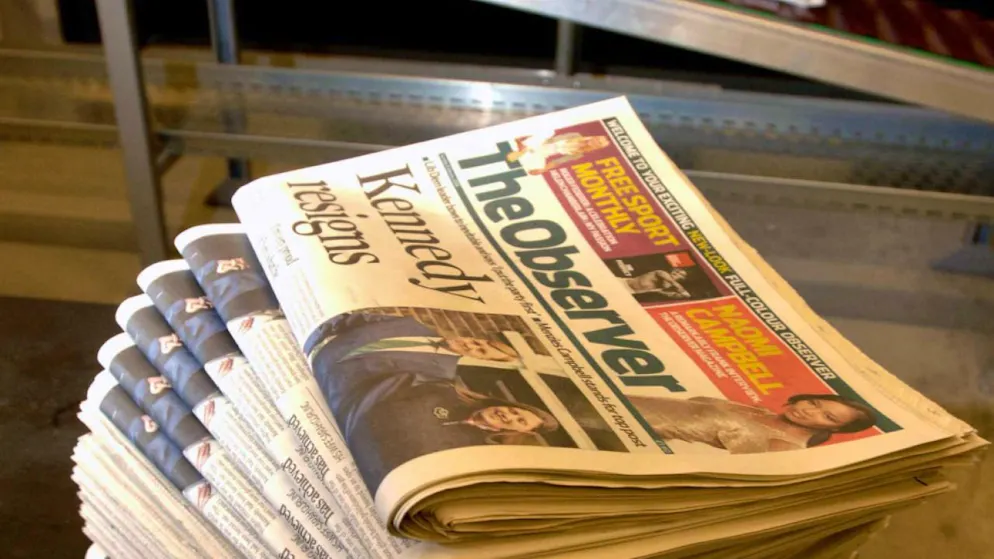 Il domenicale britannico "The Observer" passa in altre mani (immagine d'archivio).