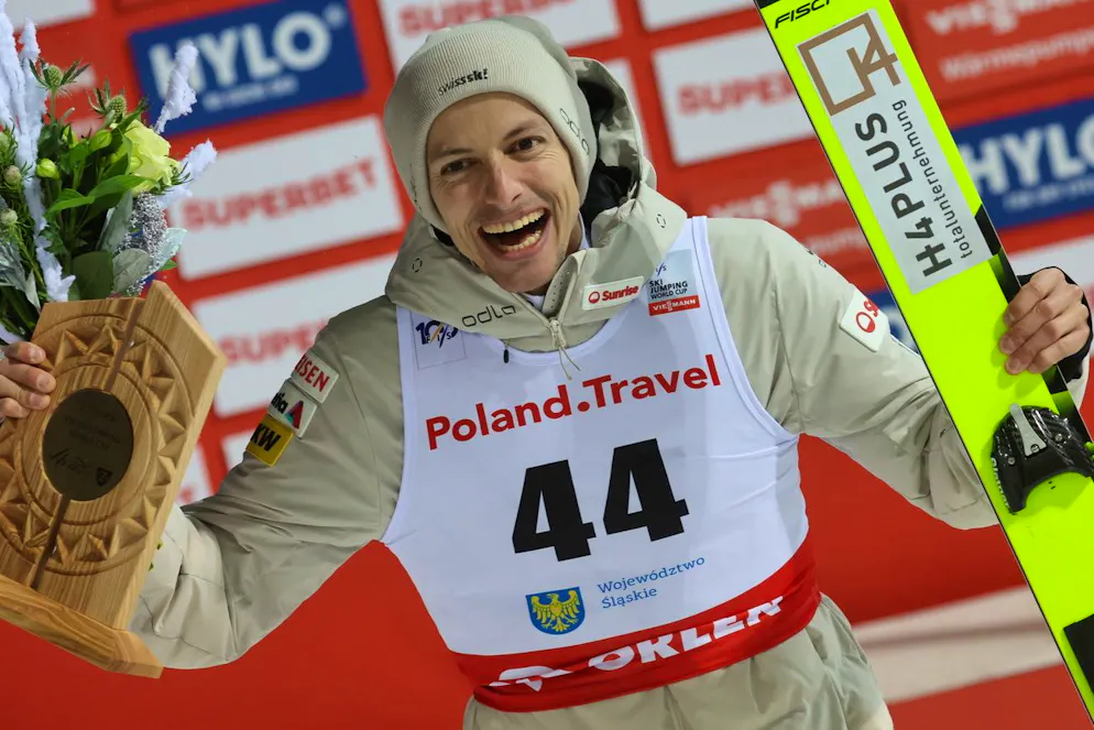 Gregor Deschwanden se rapproche de sa première victoire en Coupe du monde.