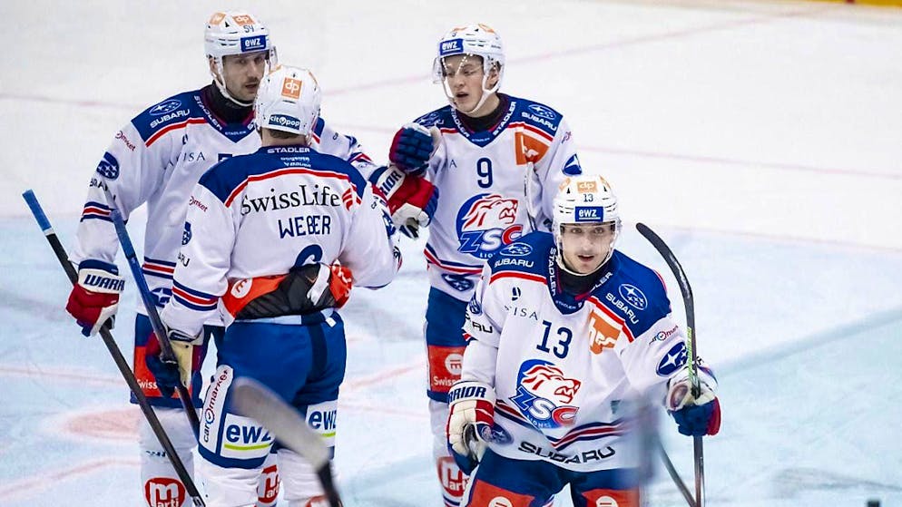 Justin Sigrist (No. 13) shows ZSC the way to victory with two goals in Lugano