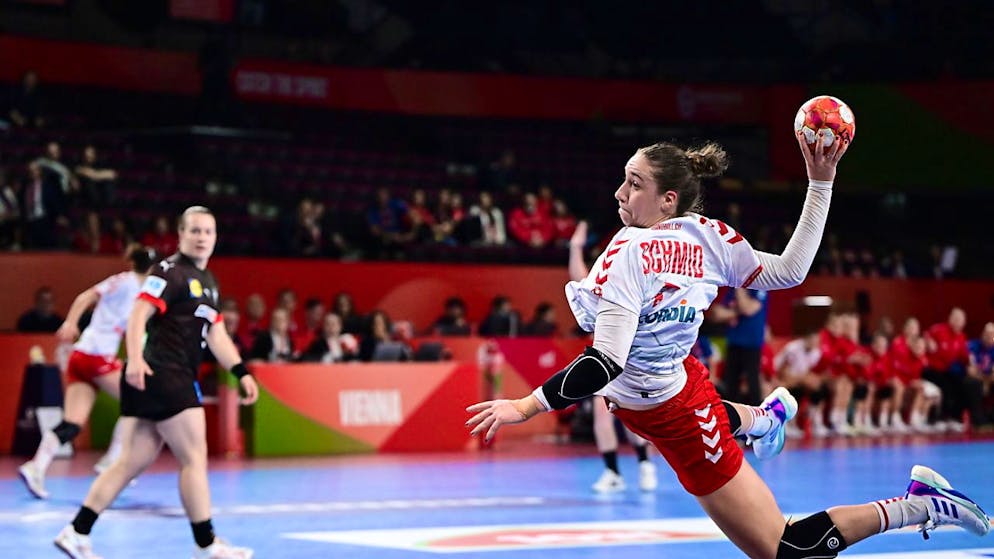 Les cinq buts de Tabea Schmid n'ont pas suffi à la Suisse samedi.