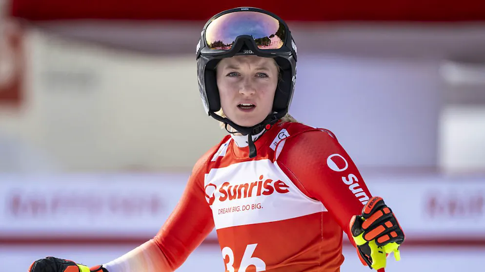 Noémie Kolly s'est grièvement blessée au genou gauche.