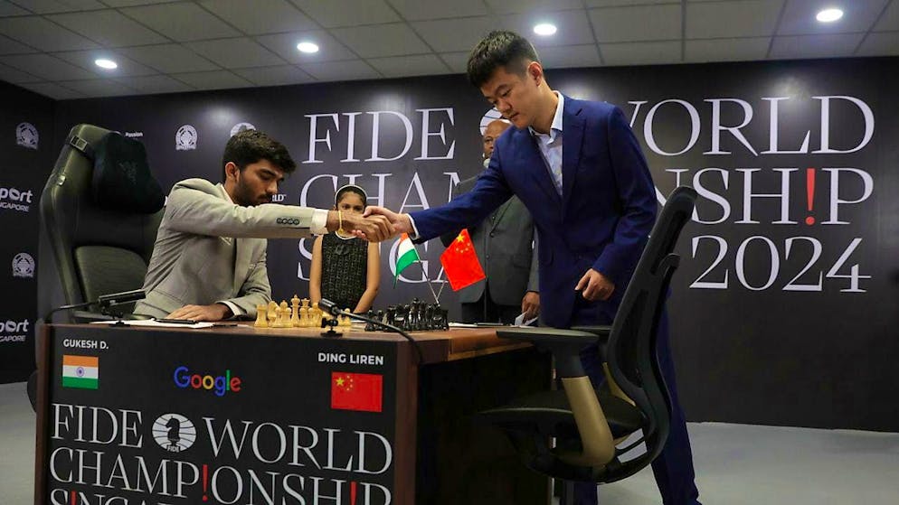 Dommaraju Gukesh (left) will open and pose problems for Ding Liren right away