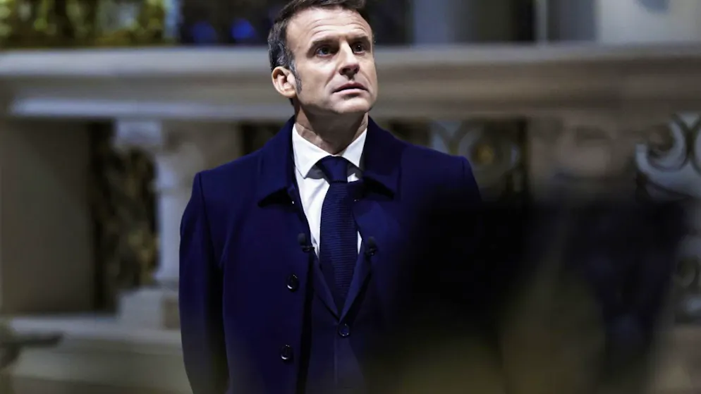 Il presidente francese Emmanuel Macron oggi ha accolto con favore il fatto che in Siria lo "Stato di barbarie" è "finito". (Immagine d'archivio del 29 novembre)