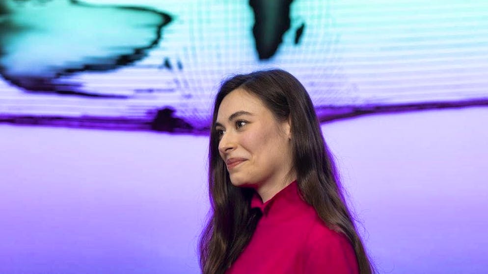 Sanija Ameti after a media conference on the launch of the Europe Initiative on April 2 in Bern. (