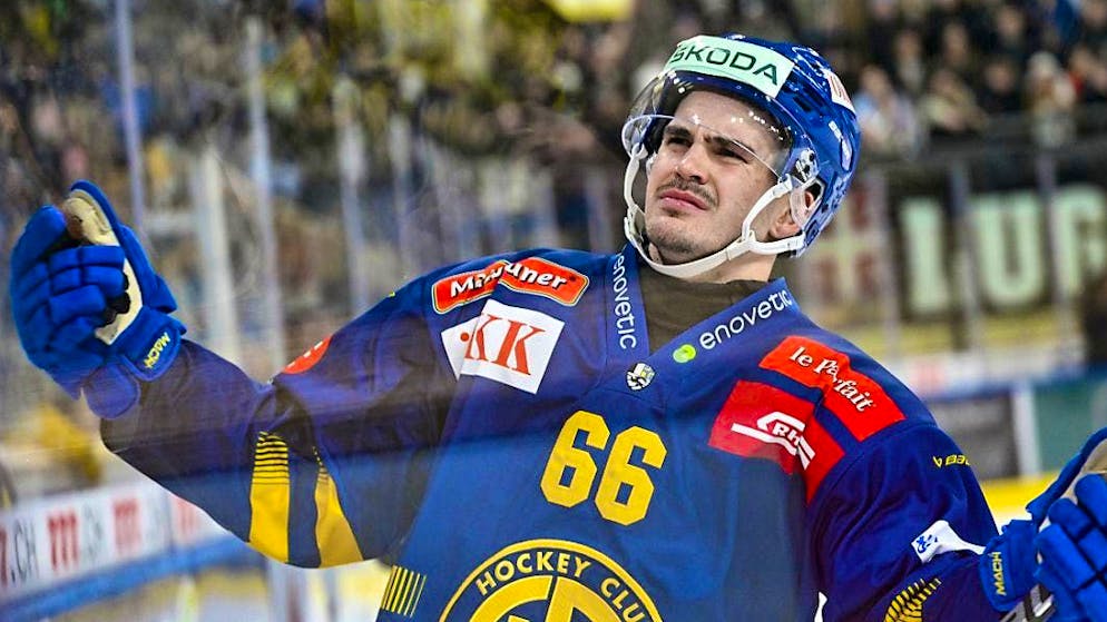 Valentin Nussbaumer scored wonderfully to make it 1:0 for Davos.