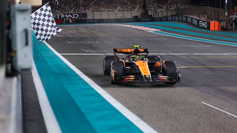 GP-Sieg und WM-Titel bei den Konstrukteuren: Lando Norris lässt McLaren beim Saisonfinale in Abu Dhabi gleich doppelt jubeln.