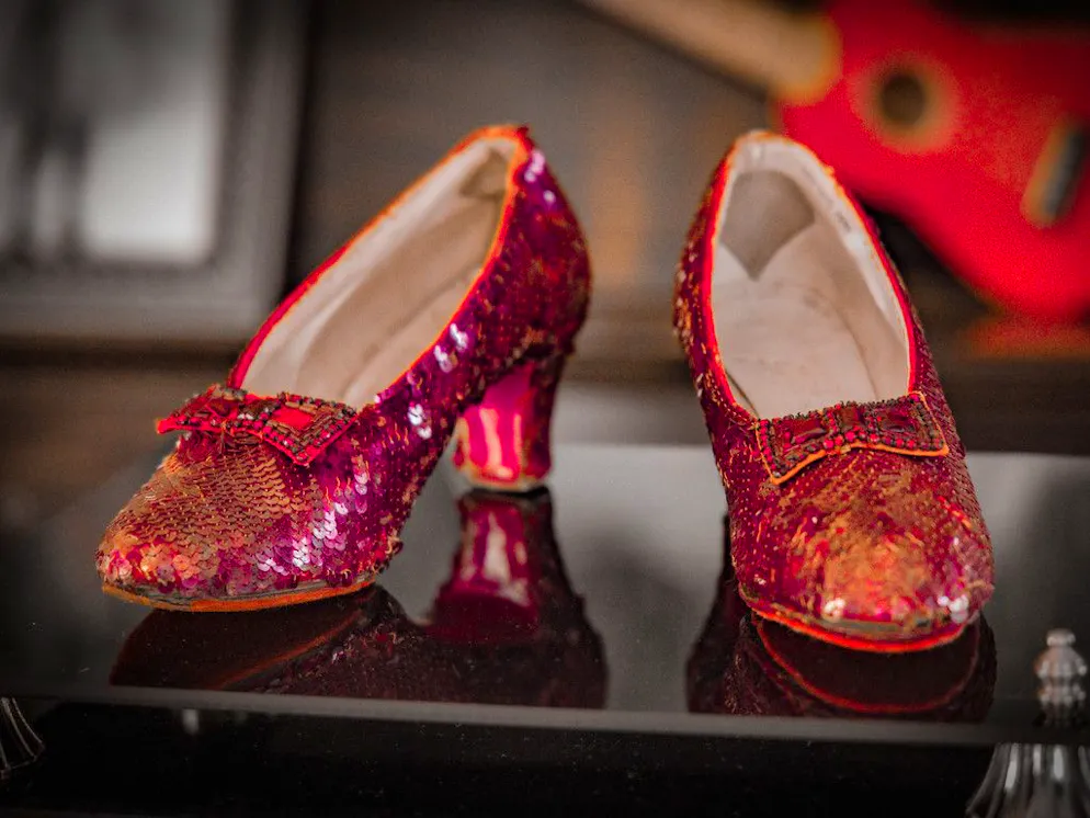Le scarpette indossate da Judy Garland nel film «Mago di Oz».