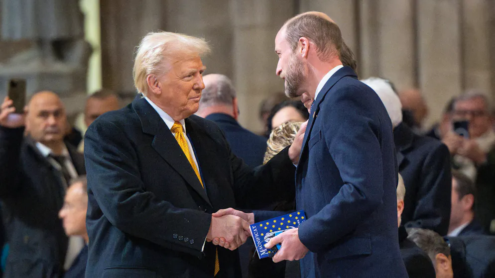 All'inaugurazione di Notre-Dame. Donald Trump elogia il «lavoro fantastico» del principe William
