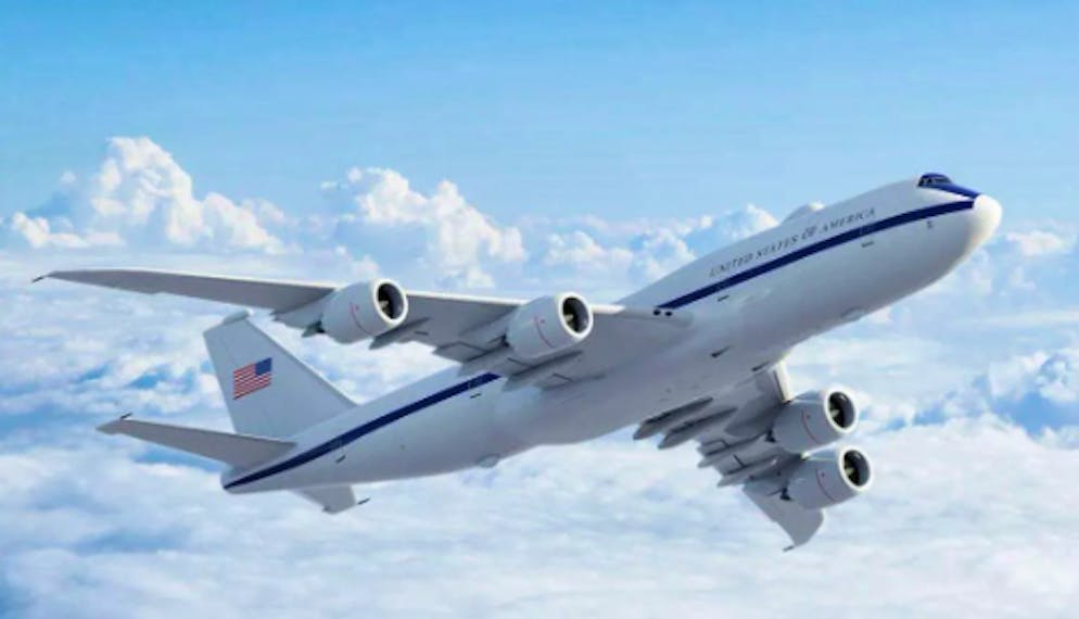 So sollen die umgebauten US-Regierungsjumbos dereinst aussehen.