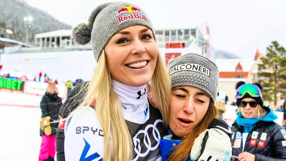 Lindsey Vonn e Sofia Goggia vanno molto d'accordo.