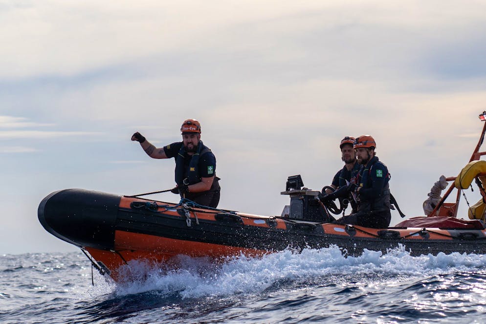 St. Galler Seenotretter Arno Tanner. Um sich auf den Einsatz vorzubereiten, absolvierte Tanner ein zehntägiges Training in Wales. 