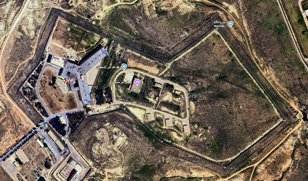 La prigione militare di Saidnaya dall'alto.
