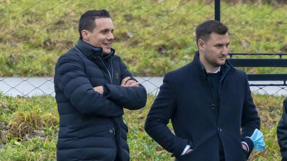 Basel-Boss David Degen (l.) mit Ex-Kaderplaner Philipp Kaufmann.