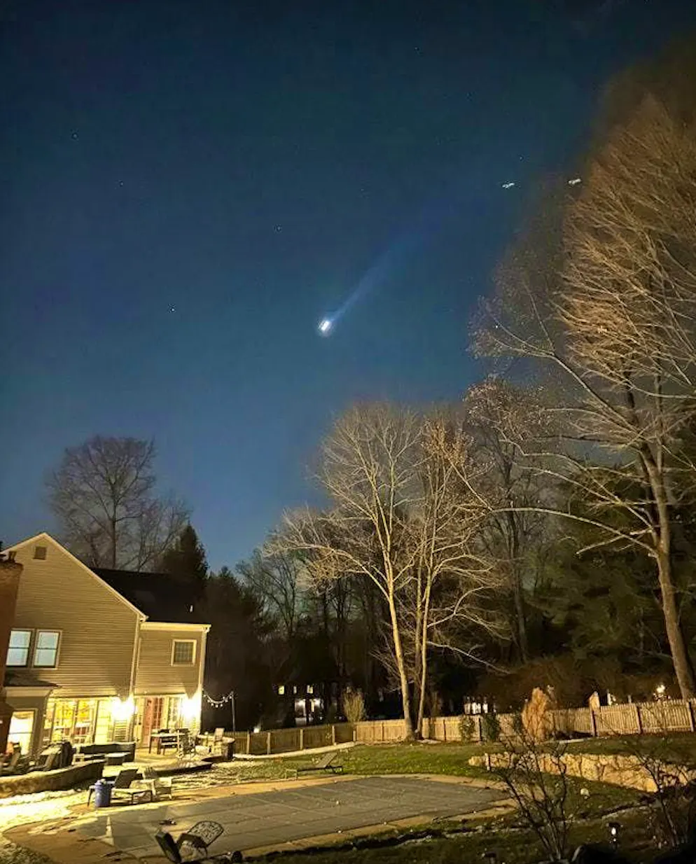 Several drones can be seen over Bernardsville in New Jersey.