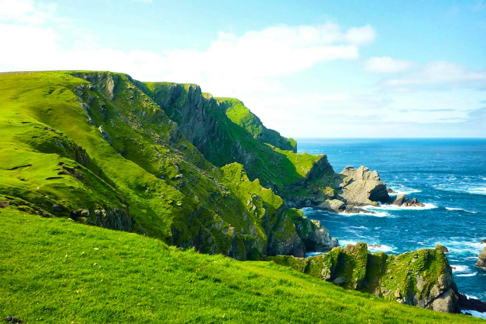 The Shetland Islands - Unst in the picture - consist of more than 100 islands.