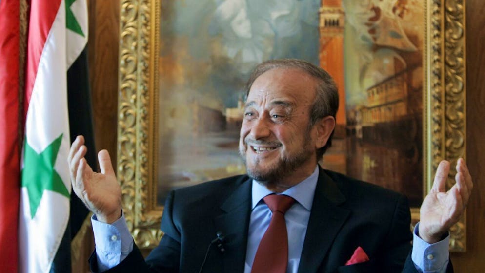 Rifaat al-Assad, lo zio dell'ex presidente siriano Bashar al-Assad, in una foto d'archivio