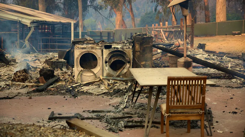 Waldbrand in Malibu breitet sich rasch aus - Gallery. Überreste eines abgebrannten Hauses in Malibu. (10. Dezember 2024) 
