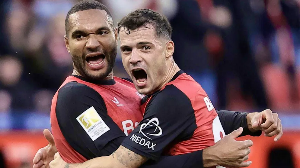 Jonathan Tah and Granit Xhaka won the double with Leverkusen in 23/24.