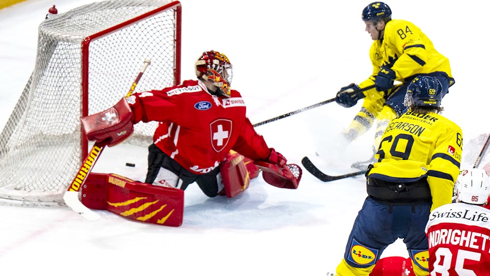 L'équipe de Suisse a perdu pied jeudi soir à Fribourg contre la Suède.